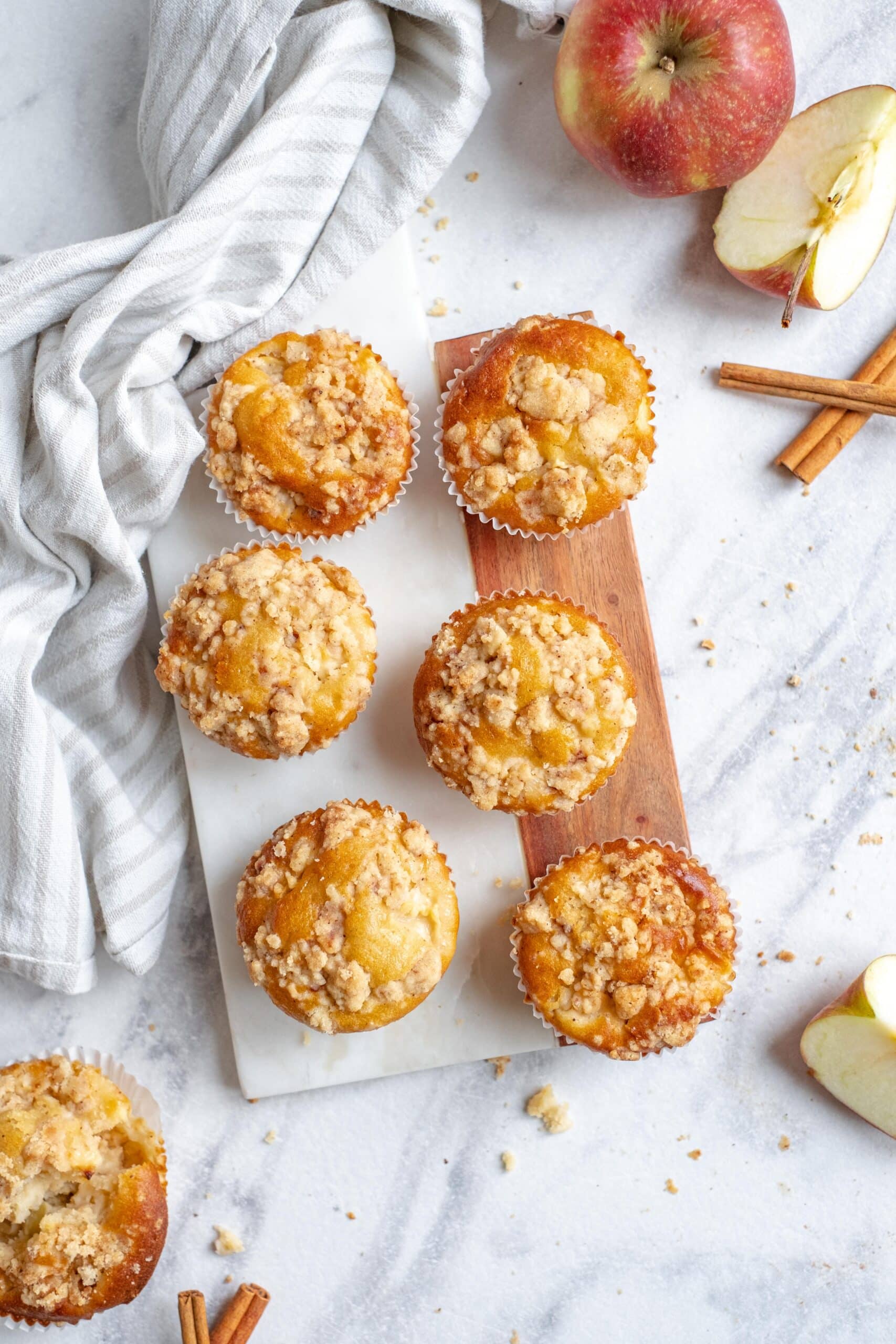 appel crumble muffins